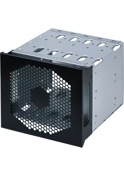 2x Büyük Kapasiteli HDD Sabit Sürücü Kafesi Rafı 5,25 Inç - 5x 3,5 Inç Sas Sata Sabit Sürücü Disk Tepsisi (Yurt Dışından)