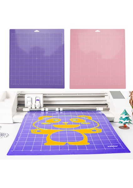 8 Adet Karışık Renkli Pvc Kesme Mat Izgara Kesme Pedleri Kesim Plotter Pedi Maker/cameo 4 Için Yedek Aksesuarlar (Yurt Dışından)