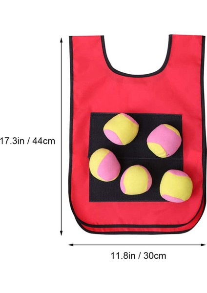 Yakantop Oyun Seti - Kapalı Açık Oyun Alanı Oyunları Için 20 Spor Topu ile 4 Adet Çocuk Yakartop Etiketi Yapışkan Yelekler (Yurt Dışından) fiyatları