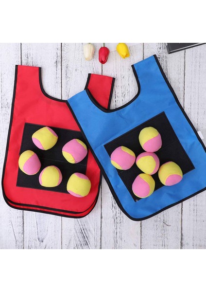 Yakantop Oyun Seti - Kapalı Açık Oyun Alanı Oyunları Için 20 Spor Topu ile 4 Adet Çocuk Yakartop Etiketi Yapışkan Yelekler (Yurt Dışından) modelleri
