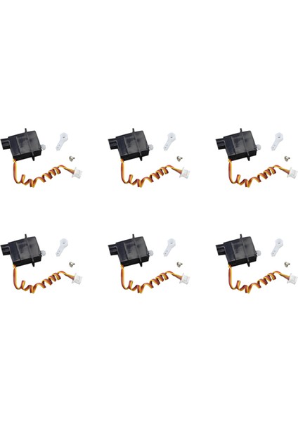 6x 1.9g Plastik Servo V966 V911S V977 V930 V931 Xk K110 K124 A600 A430 A800 Rc Helikopter Parçaları Aksesuarları (Yurt Dışından)