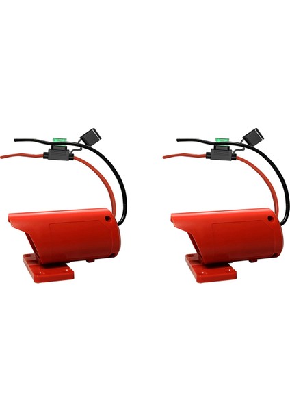 Sigortalı 2x Elektrikli Tekerlek Adaptörü, -Waukee 12V M12 Lityum Pil Için Güvenli Pil Adaptörü, 14 Ayar Kablosu ile (Yurt Dışından)