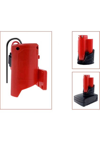 Sigortalı 2x Elektrikli Tekerlek Adaptörü, -Waukee 12V M12 Lityum Pil Için Güvenli Pil Adaptörü, 14 Ayar Kablosu ile (Yurt Dışından)