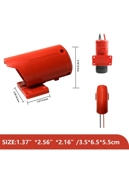 Sigortalı 2x Elektrikli Tekerlek Adaptörü, -Waukee 12V M12 Lityum Pil Için Güvenli Pil Adaptörü, 14 Ayar Kablosu ile (Yurt Dışından)
