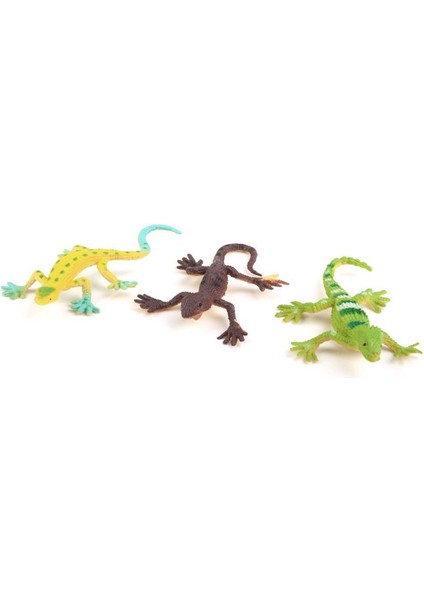 Gecko Küçük Plastik Kertenkele Simülasyon Gerçeklik Dekorasyon Çocuk Oyuncakları 24 Adet (Yurt Dışından) modelleri