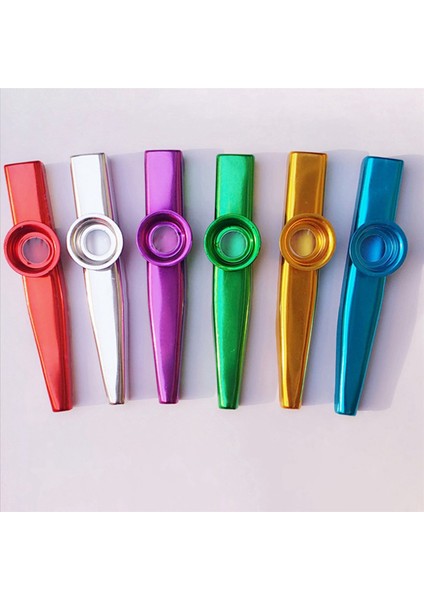 72 Adet Kazoo Flüt Diyaframlı 72 Paket Metal Kazoos 6 Renk, Ukulele, Keman, Gitar, Piyano Için Iyi (Yurt Dışından)