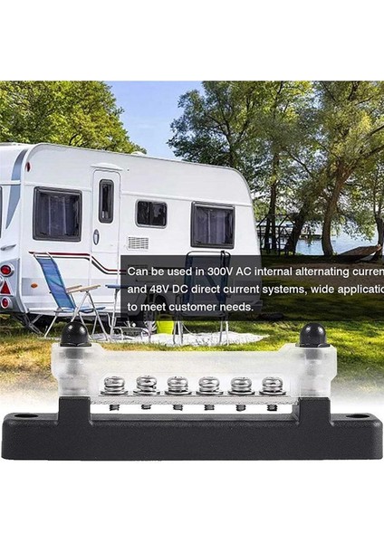 2x 6p Bakır Bara 150A Deniz Devre Sigortası Için Şeffaf Üst Kapaklı Yüksek Akım Düz Tek Sıra (Yurt Dışından) indirimleri