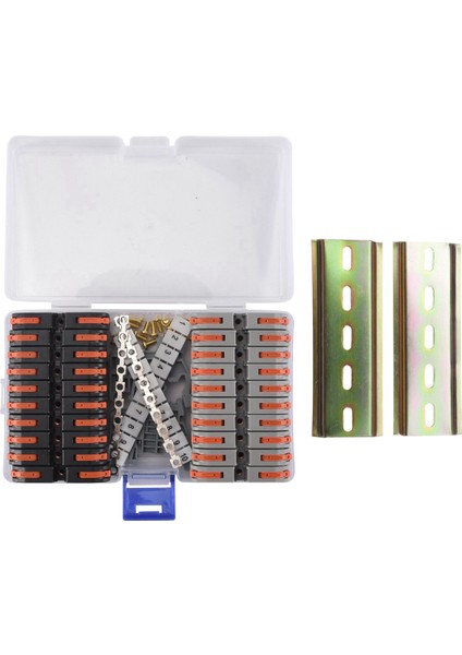 4x Dın Raylı Klemens Kiti, Evrensel Kompakt Konnektörler, Bağlantı Çubuğu, Işaretleme Şeridi, Vidalar, 28-12 Awg ile (Yurt Dışından) modelleri