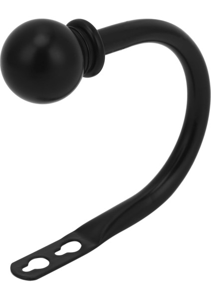 6'lı Metal Dekoratif Perde Tutma Arkalığı Seti, Vidalı Duvara Monte Pencere Perdesi Bağlantıları, Siyah (Yurt Dışından) fiyatları