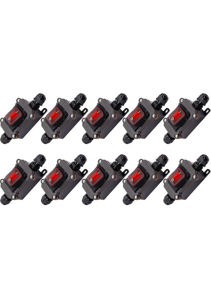 10X IP67 Su Geçirmez Hat Içi Anahtar 12V Dc 20A Yüksek Akım Gücü Su Geçirmez Anahtar (Yurt Dışından)
