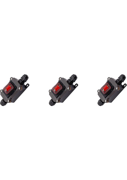 3x IP67 Su Geçirmez Hat Içi Anahtar 12V Dc 20A Yüksek Akım Gücü Su Geçirmez Anahtar (Yurt Dışından)