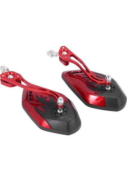4 Adet Evrensel Motosiklet Dikiz Aynaları 360 Derece Rotasyon Motosiklet Scooter Yan Aynalar 8/10MM Siyah + Kırmızı (Yurt Dışından) fırsatları