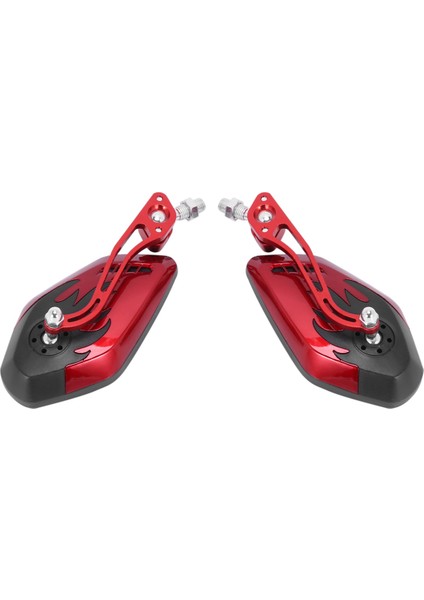 4 Adet Evrensel Motosiklet Dikiz Aynaları 360 Derece Rotasyon Motosiklet Scooter Yan Aynalar 8/10MM Siyah + Kırmızı (Yurt Dışından) indirimleri