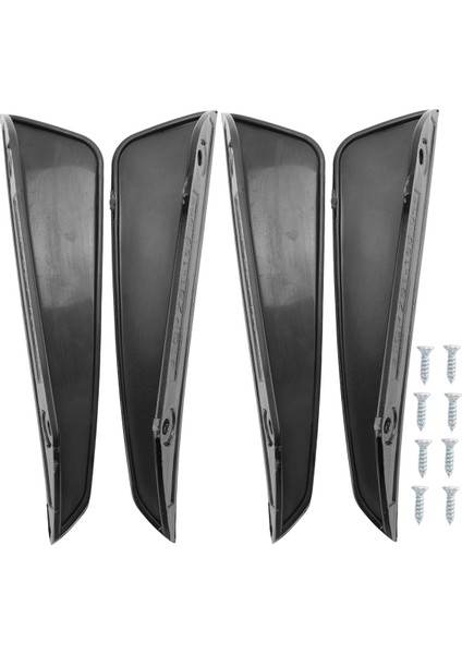 4 Adet Ön Tampon Yan Hava Ayırıcı Spoiler Siyah W176 A180 A200 A220 A250 A45 A Sınıfı 2016-2018 (Yurt Dışından)