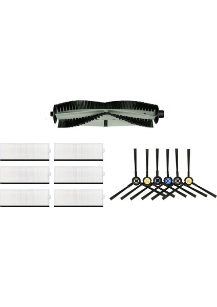 Ilife A7 A9S V8 V8S X750 X800 X785 ile Uyumlu 3x Yedek Aksesuar Kiti (Yurt Dışından)