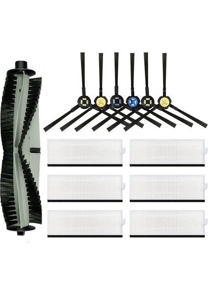 Ilife A7 A9S V8 V8S X750 X800 X785 ile Uyumlu 3x Yedek Aksesuar Kiti (Yurt Dışından)