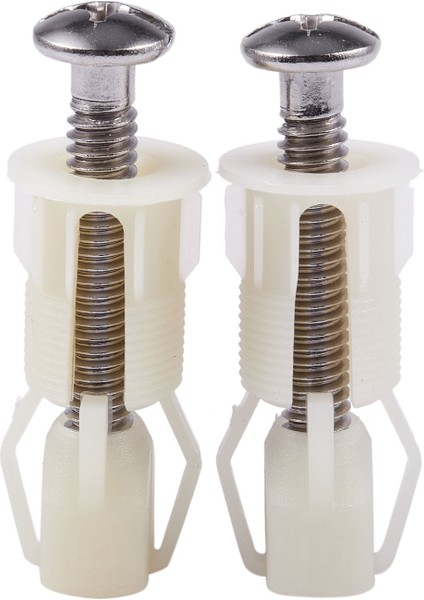 2 Adet Dıy Plastik Klozet Vidaları Sabitleme Fit Klozet Koltukları Menteşeleri Tamir Araçları Tip ve Boyut: 4 # 38MMX5MM (Yurt Dışından)