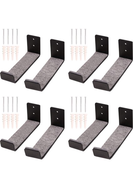 4 Set Sörf Tahtası Duvar Rafı, Duvar Ekranı Için Sörf Tahtası Rafları Kısa Tahtalar ve Uzun Tahtalar Için Montaj Depolama (Yurt Dışından)