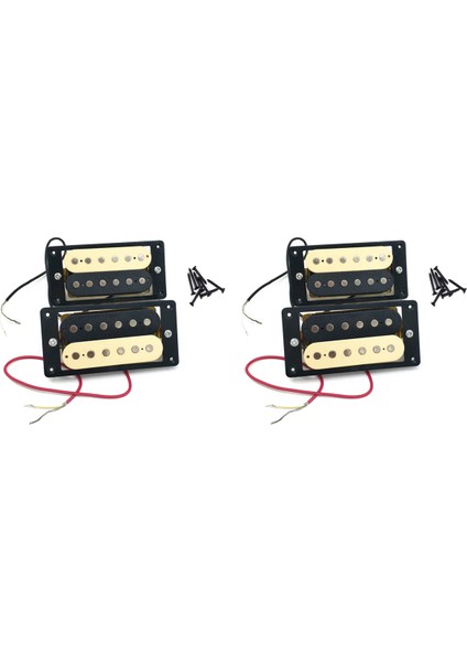 4 Adet Elektro Gitar Manyetikleri 50/52 Yüzlü Humbucker Çift Bobin Elektro Gitar Manyetikleri (Yurt Dışından)