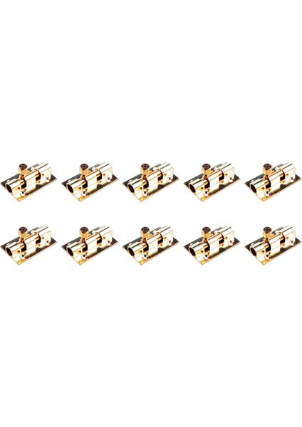 10 Adet 1.5 Inç Uzun Pirinç Kapı Mandalı Sürgülü Kilit Varil Cıvatası Altın (Yurt Dışından)