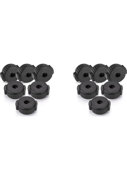 12 Adet Plastik Zil Somunu, Perküsyon Bateri Seti Için Zil Somunu, Perküsyon Yedek Parçaları (Yurt Dışından)