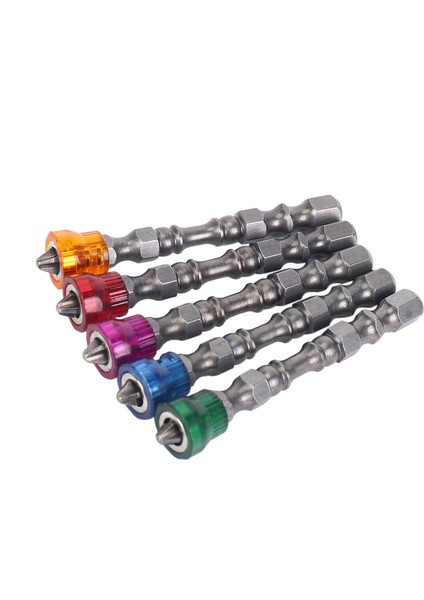 20X Kaymaz Elektrikli Altıgen Manyetik Tornavida 65MM S2 Ph2 Tek Kafa Bit Aracı 5 Renk (Yurt Dışından)