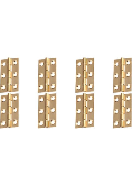 8 Parça Prinç Kalça Menteşe 5.1 cm Dolap Kapaklarına Uygun, Gövde Yuvarlak Köşe Zıvana Vidalı Pirinç Menteşeler (Yurt Dışından)