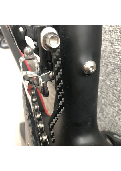 Yol Bisikleti Için Titanyum Vidalı Bisiklet Parçaları ile Karbon Bisiklet Zinciri Kılavuzu Bisiklet Zinciri Sabitleyici (Yurt Dışından) modelleri