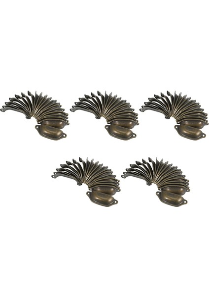 100 Adet Vintage Çekmece Kapı Dolabı Demir Kabuk Bardak Kolu Dolap Topuzu 9.7cmx3.5cm (Yurt Dışından)