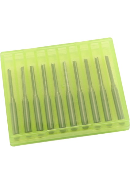 50 Adet Iki Düz Uçlu Frezeler Düz Yuvası Bit Ahşap Kesici Iki Çift Flüt Uçları 3.175X2X17MM Cnc Router Için (Yurt Dışından)