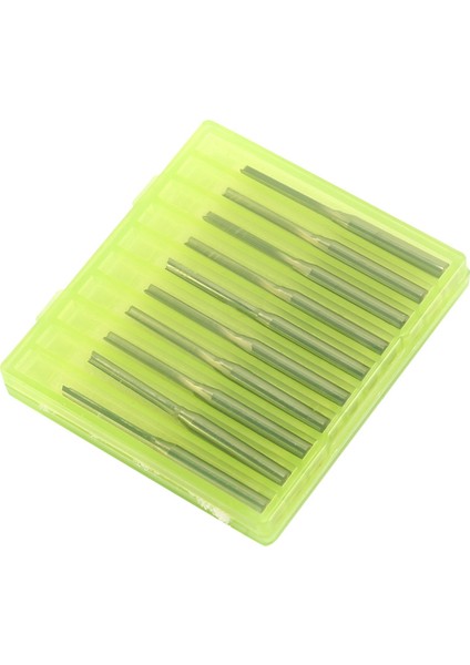50 Adet Iki Düz Uçlu Frezeler Düz Yuvası Bit Ahşap Kesici Iki Çift Flüt Uçları 3.175X2X17MM Cnc Router Için (Yurt Dışından)
