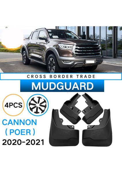 8x Cannon Ute 22020 021 2022 Araba Çamur Flaps Splash Guard Çamurluk Çamurluklar Dış Kapak (Yurt Dışından) modelleri