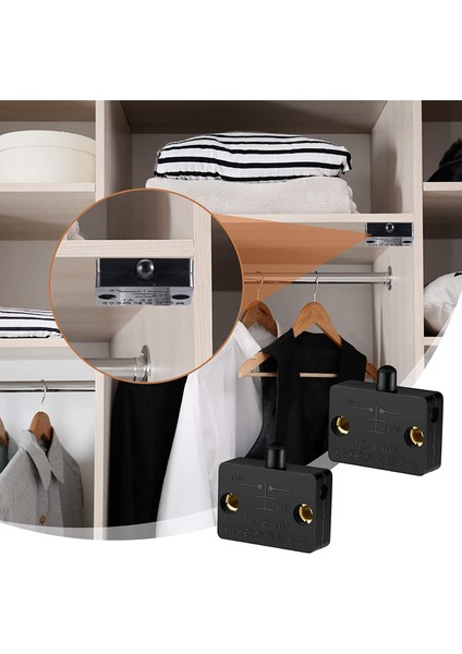 Parça Dolap Lambası Anahtarı Otomatik Kapı Anahtarı Kontak Anahtarı Dolap Için Geçerli 12V 24V 110V(SIYAH) (Yurt Dışından) fiyatları