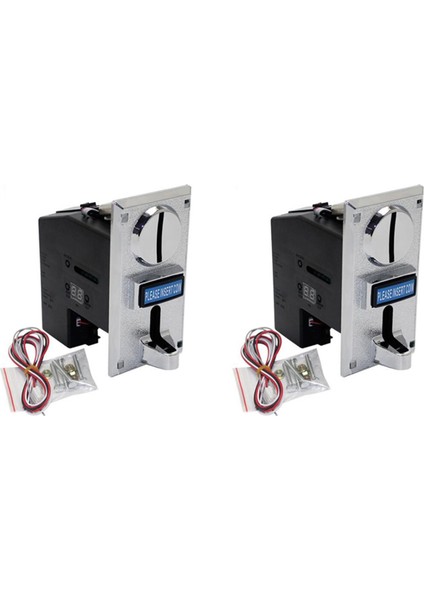 2x Programlanabilir Plastik Çoklu Para Alıcı Elektronik Roll Down Para Alıcı Seçici Mekanizması Yan Para Seçici (Yurt Dışından)