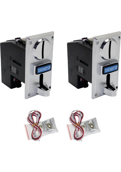 2x Programlanabilir Plastik Çoklu Para Alıcı Elektronik Roll Down Para Alıcı Seçici Mekanizması Yan Para Seçici (Yurt Dışından) fiyatları