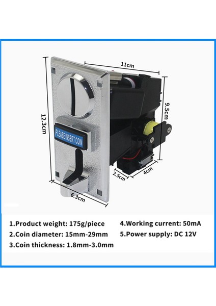 2x Programlanabilir Plastik Çoklu Para Alıcı Elektronik Roll Down Para Alıcı Seçici Mekanizması Yan Para Seçici (Yurt Dışından) indirimleri