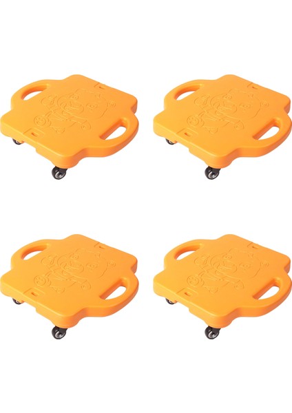 4x Anaokulu Büyük Scooter Duyusal Eğitim Ekipmanları Çocuk Vestibül Denge Tahtası Açık Oyuncaklar (Yurt Dışından)