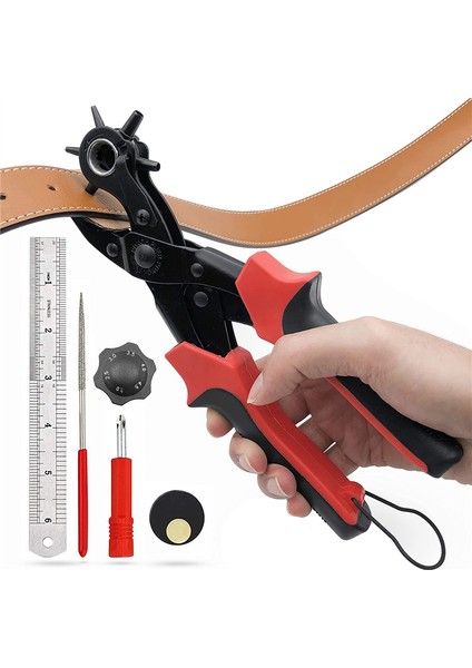 Deri Delgeç, Deri Kemerler Için Deri Için Kemer Deliği Delici Kemerler Için Saatler Çapı: 4.5/4 /3.5/3/2.5/2mm (Yurt Dışından) fiyatları