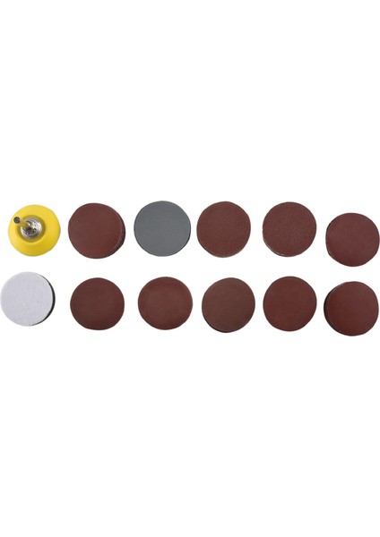 Inç 100 Adet Zımpara Diskleri Ped Seti Matkap Öğütücü Için Döner Aletler ile Destek Plakası 1/4 Inç Sap 80-3000 Grit Zımpara Kağıtları Içerir (Yurt Dışından)