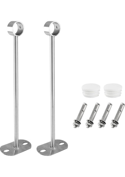 Tavan Montaj Braketi, Gardırop Boru Braketi, 25MM Çap, Gardırop Çubuğu Kolu Destek Tutucu Boru Flanş Soketi 4 Adet (300MM) (Yurt Dışından) fırsatları