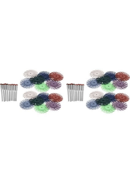 128 Adet 1 Inç Radyal Kıl Disk Kiti Aşındırıcı Fırça 3 ve 2.35MM Shank Detay Parlatma Tekerleği Döner Alet Için (Yurt Dışından)