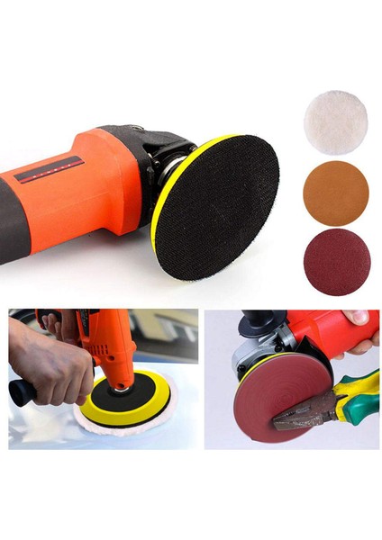 Inç (125MM) Cırtlı Zımpara Pedi 5 Inç Zımparalama Destek Plakaları, 5/8-11 Dişli (4 Paket) (Yurt Dışından)