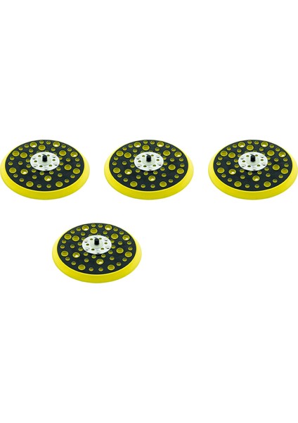 4 Adet 150MM 5/16 Konu 52 Delik Orta Yoğunluk Rastgele Orbital Zımpara Makinesi Kanca ve Döngü Destek Pedi Ceros ile Uyumlu (Yurt Dışından)
