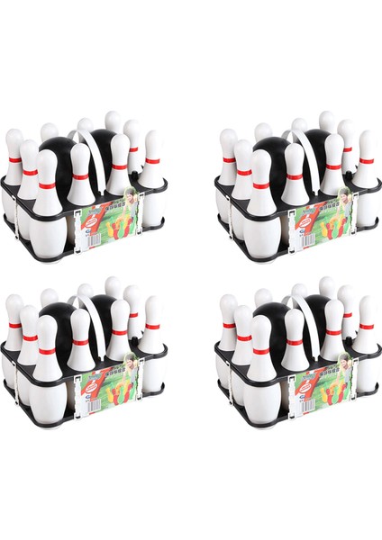 Çocuklar ve Yetişkinler Için 4 Set Bowling Seti Aile Çocuklar ve Yetişkinler Için 40 Lobutlu 8 Top Arka Bahçe Kukaları (Yurt Dışından)