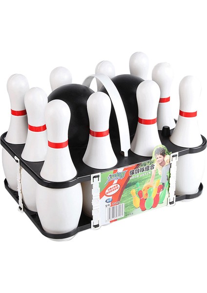 Çocuklar ve Yetişkinler Için 4 Set Bowling Seti Aile Çocuklar ve Yetişkinler Için 40 Lobutlu 8 Top Arka Bahçe Kukaları (Yurt Dışından)