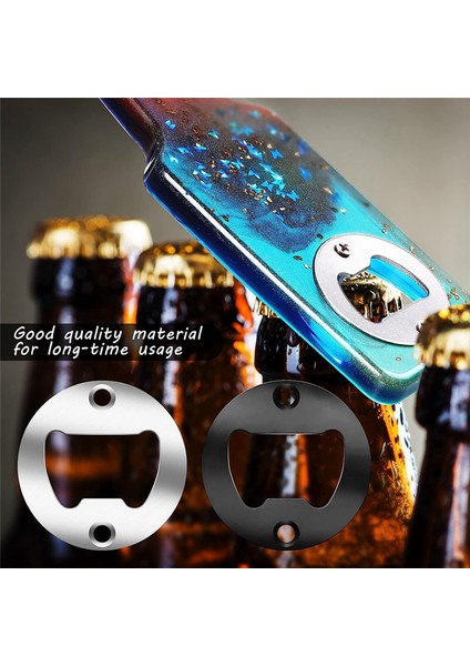 Şişe Açacağı Ekler Kitleri Yuvarlak Dıy Şişe Açacağı Donanım Kiti Dıy Bira Açacağı Yuvarlak Dıy Şişe Açacağı, Siyah + Gümüş (Yurt Dışından) modelleri