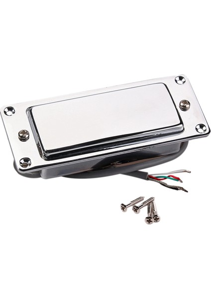 2x Krom Gümüş Mini Lp Gitar Humbucker Mühürlü Pick Up Müzik Onarım Parçaları (Yurt Dışından)