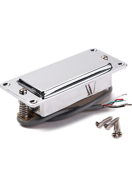 2x Krom Gümüş Mini Lp Gitar Humbucker Mühürlü Pick Up Müzik Onarım Parçaları (Yurt Dışından)