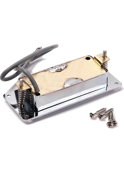 2x Krom Gümüş Mini Lp Gitar Humbucker Mühürlü Pick Up Müzik Onarım Parçaları (Yurt Dışından)