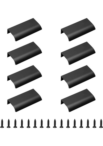 12 Paket Gizli Mutfak Dolabı Kolları 64MM Delik Merkezi Gizli Çekmece Dolap Için Topuzu Çeker (80MM Toplam Uzunluk) (Yurt Dışından) modelleri